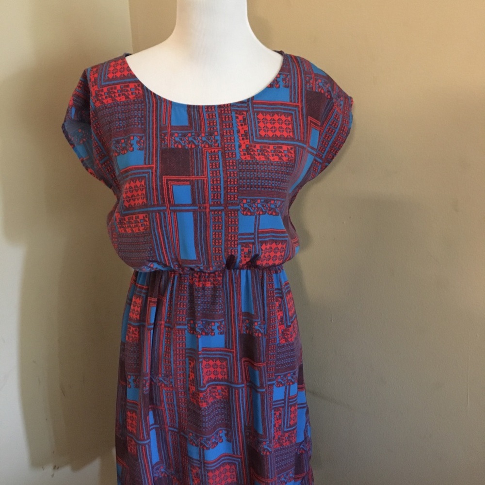 FRACHESCA Squares and Triangles Dress